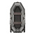 Лодка гребная под мотор Sharks S260 Люкс серо/чёрный (пол-книжка)