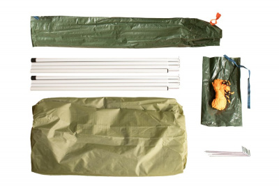 Тент со стойками TRAMP LITE Green 4.4х4.4х2.3 м (V2)