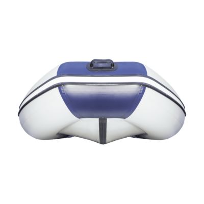 Лодка ПВХ Ривьера Компакт 3400 СК "Комби" светло-серый/синий