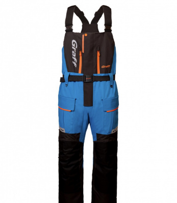 Костюм рыболовный Graff (поплавок -15°С) (215ОВ-3 черно-голубой) размер XL (182-188)