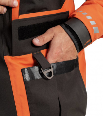 Костюм рыболовный Graff (поплавок -15°С) (215ОВ-11 черно-оранжевый) размер XXXL (176-182)