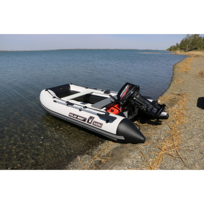 Лодка Polar Bird 340M Merlin НДНД Стеклокомпозит (чёрно-белый) модель 2025 г + рым/ролик