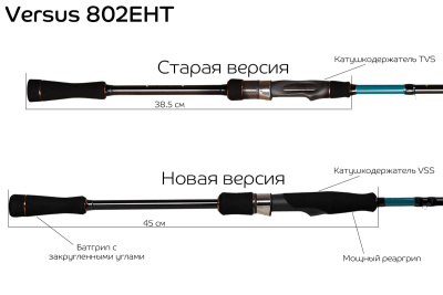Спиннинг CF Crazy Fish Versus VSR762MLT 2.29m 6-24gr Extra Fast