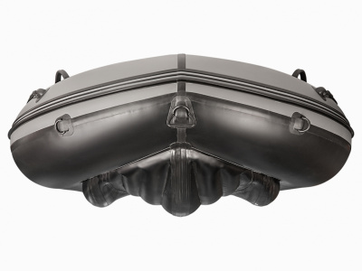 Надувная ПВХ лодка X-River Grace Wind 360 НДНД (оранжо - серый, серая фурнитура)