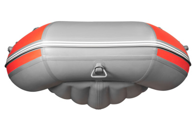 Надувная ПВХ лодка X-River Agent 390 НДНД (оранжево-серый, серая фурнитура)