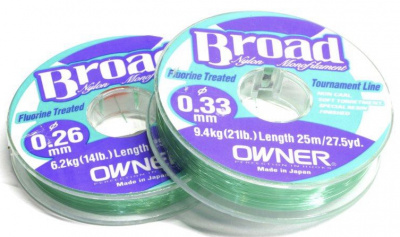 Леска Owner Broad 25м 0.20мм/4кг