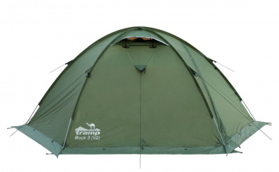 Палатка Экспедиционная Tramp Rock 4 Green (V2)