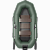 Лодка гребная под мотор Лоцман Профи С-240 МПРС зелёный (реечная слань, приставка под мотор)