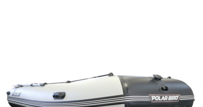 Лодка Polar Bird 360М New Merlin Стеклокомпозит (черно-белый) модель 2025 г + рым/ролик