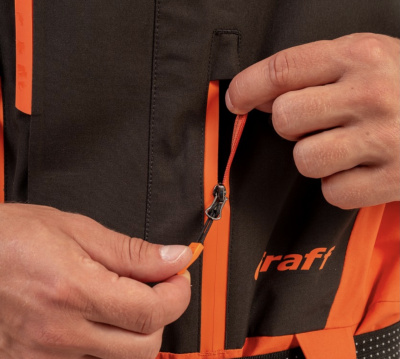 Костюм рыболовный Graff (поплавок -15°С) (215ОВ-11 черно-оранжевый) размер M (182-188)