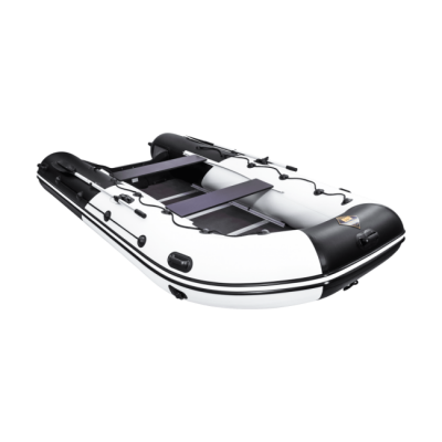 Лодка ПВХ Ривьера Максима 3800 СК "Комби" светло-серый/черный