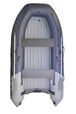 Лодка Grouper GR 375W (кокпит 92 см) НДНД (серо - синий) модель 2025 г