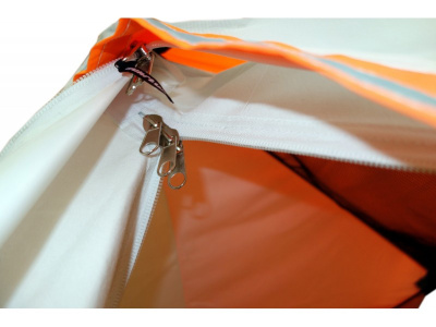 Зимняя палатка Призма Премиум STRONG (2-сл) 225*215 (бело-оранжевый)