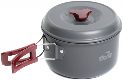 Набор посуды туристической Tramp на 2-3 персоны из анодированного алюминия TRC-024