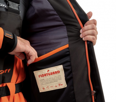 Костюм рыболовный Graff (поплавок -15°С) (215ОВ-11 черно-оранжевый) размер XL (176-182)