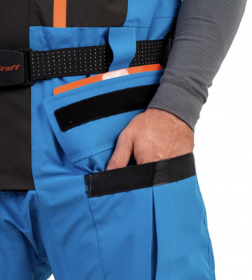 Костюм рыболовный Graff (поплавок -15°С) (215ОВ-3 черно-голубой) размер XL (176-182)