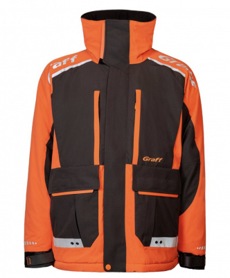 Костюм рыболовный Graff (поплавок -15°С) (215ОВ-11 черно-оранжевый) размер M (176-182)