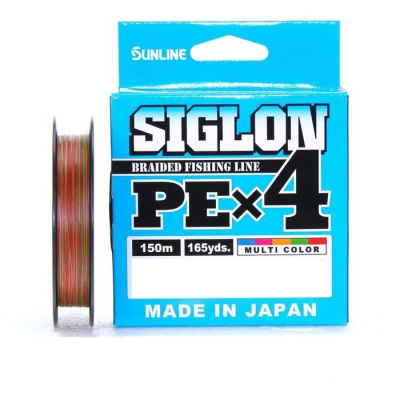 Шнур Sunline Siglon PE X4 Multicolor 150m #1 16lb/7.7kg