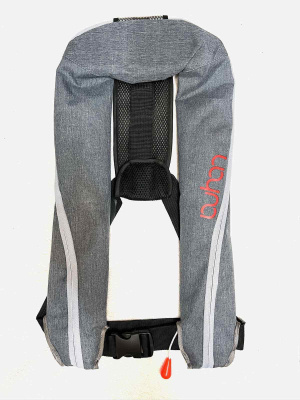 Самонадувающийся спасательный жилет Dresea (серый) Баллон и таблетка в комплекте