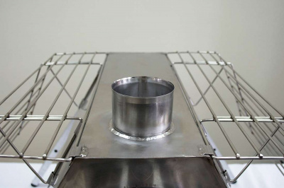 Печь Берег для палатки  "Сопутник" New (труба - 80мм)