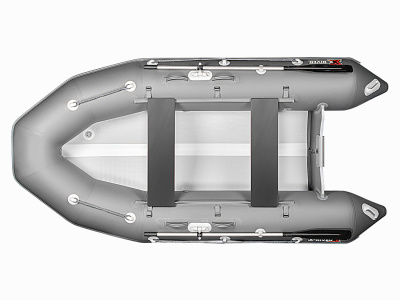 Надувная ПВХ лодка X-River Rocky 335 (пиксель, серая фурнитура) + дублирование тканью ПВХ дна