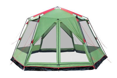 Палатка-Шатер TRAMP LITE Mosquito Green 4.3х3.7х2.25 м (V2) + Съемный пол из терпаулинга