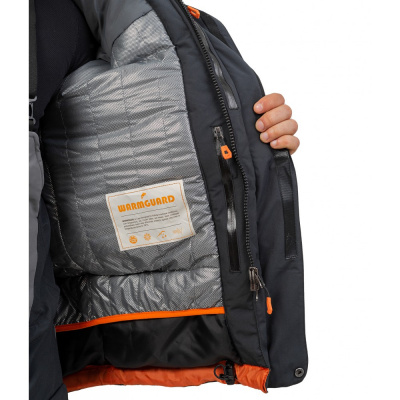 Костюм рыболовный Graff зимний -50°С (218ОВ черно-серый) размер XXL (176-182)