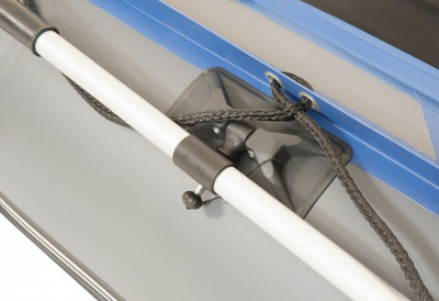 Лодка моторная килевая Лоцман М-330 НД НД Премиум (серо-синий)