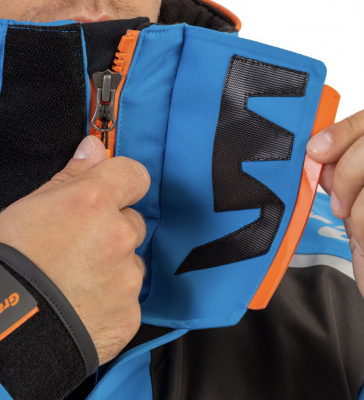 Костюм рыболовный Graff (поплавок -15°С) (215ОВ-3 черно-голубой) размер S (170-176)