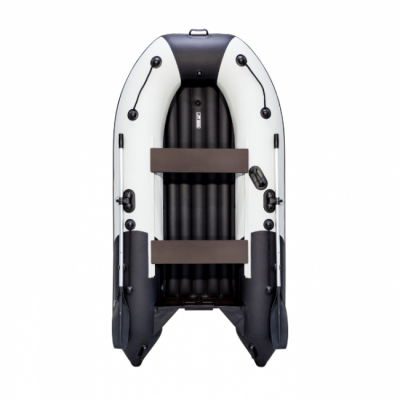 Лодка ПВХ Ривьера Компакт 2900 НДНД "Комби" светло-серый/черный