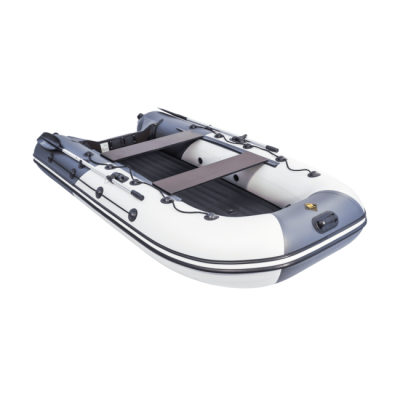 Лодка ПВХ Ривьера 3200 НДНД "Комби" светло-серый/графит