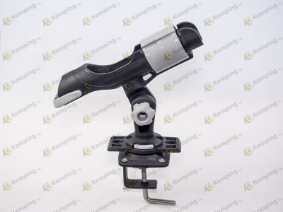 Держатель удилища с монтажной пластиковой площадкой на струбцине